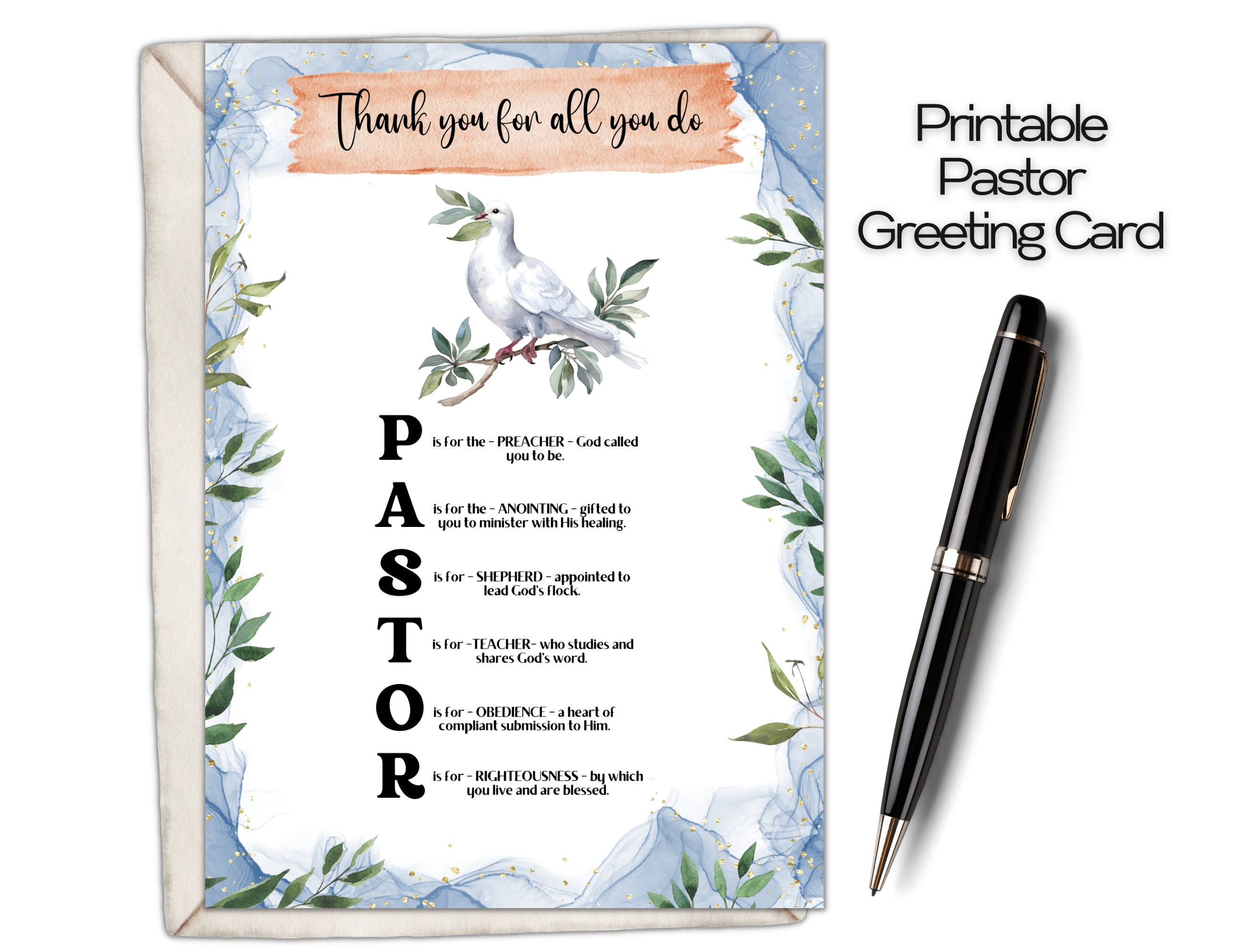 Pastor Card Pastor Appreciation - Il Fullxfull.5466548194 Sy5h