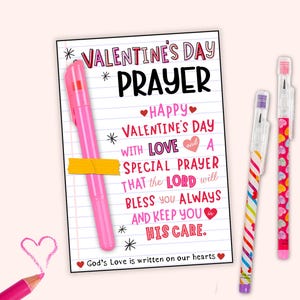 Valentinstag Gebetskarten, Christliche Schul Valentinstag Karten, Religiöse Valentinstag Karten für das Klassenzimmer, Valentinstag ohne Süßigkeiten für Kinder