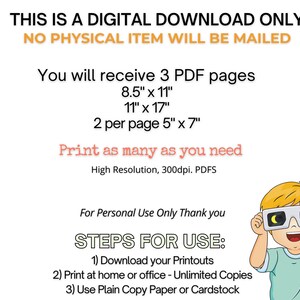 Eclipse Viewing Safety Printable Eclipse Safety Tips &amp; Guidelines for ...