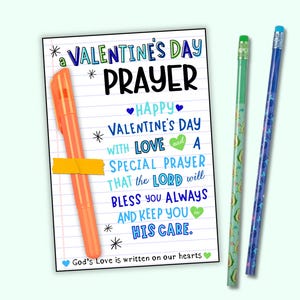 Valentinstag Gebetskarten, Christliche Schule Valentinstag Karten, Religiöse Valentinstag Karten für Klassenzimmer, Non Candy Valentinstag Karten für Jungen