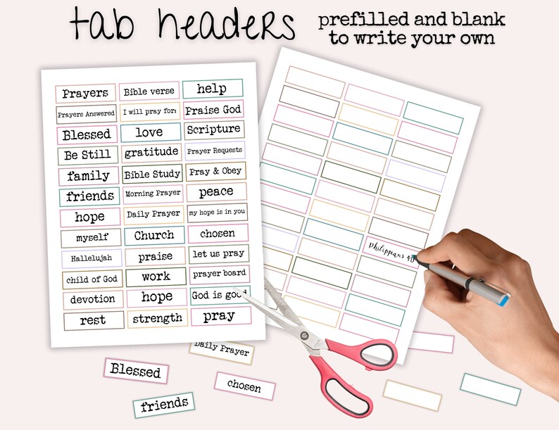Prayer Board Kit, Prayer Board Printable, Printable Vision Board ...