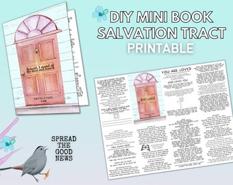 Printable Salvation Tracts Gospel Tracts Christian Tracts to pass out, Evangelism tools, Bible Scripture Tracts for Sharing Jesus