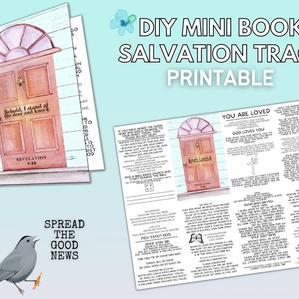 Printable Salvation Tracts Gospel Tracts Christian Tracts to pass out, Evangelism tools, Bible Scripture Tracts for Sharing Jesus