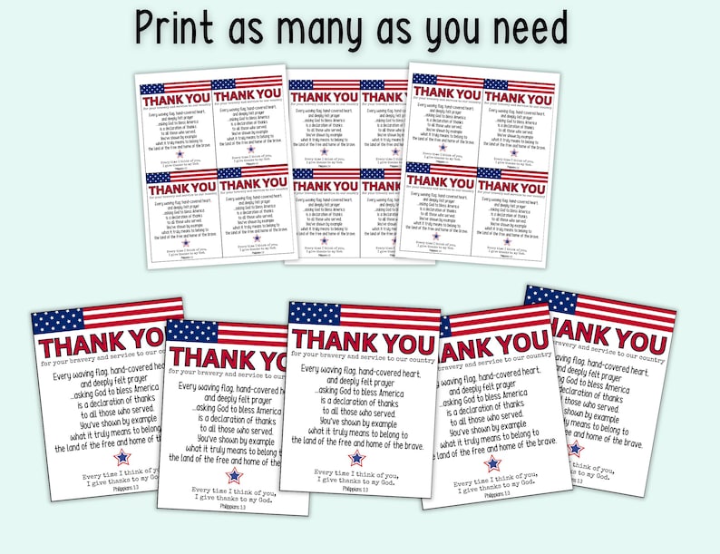 Pode incluir: Cart&otilde;es de agradecimento imprim&iacute;veis com um design de bandeira americana. Os cart&otilde;es apresentam o texto "Obrigado" e uma mensagem que expressa gratid&atilde;o pelo servi&ccedil;o ao pa&iacute;s. O texto inclui a frase "Cada bandeira que tremula coberta por uma m&atilde;o e ora&ccedil;&atilde;o sentida pedindo a Deus para aben&ccedil;oar a Am&eacute;rica &eacute; uma declara&ccedil;&atilde;o de agradecimento a todos aqueles que serviram. Voc&ecirc; mostrou com o exemplo o que realmente significa pertencer &agrave; terra dos livres e ao lar dos bravos."