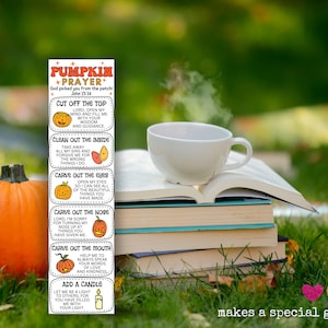 Pumpkin Prayer Bookmark, Pumpkin Gospel, Trunk or Treat Ideas, Pumpkin ...