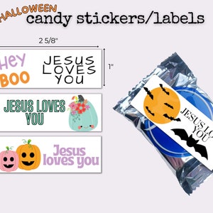 Christian Halloween, Printable Stickers Labels for Candy, Christian ...