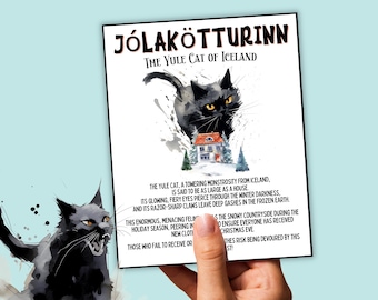 Yule Cat Icelandic Christmas Cat That Eats People Who Don't Get