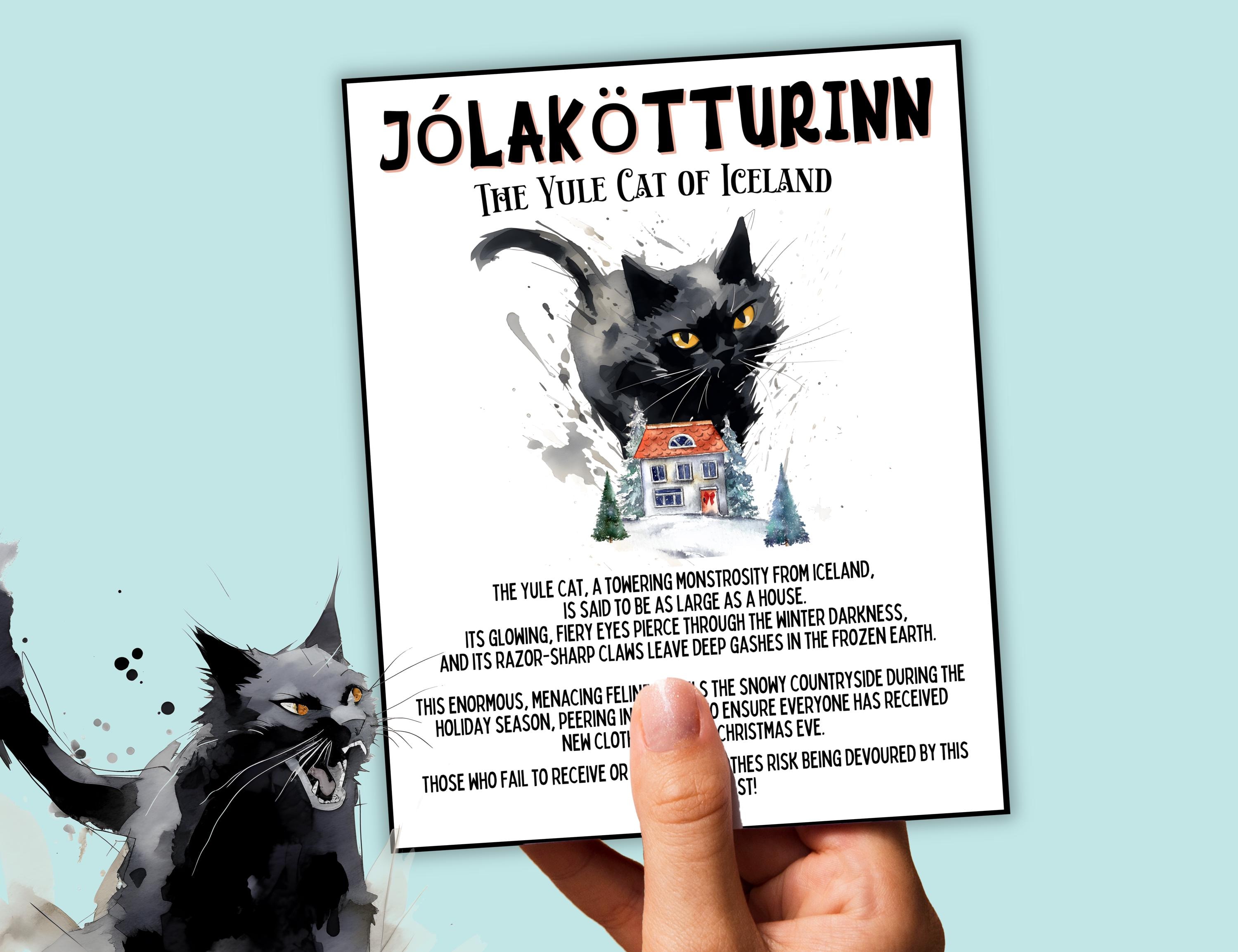 Yule Cat Icelandic Christmas Cat That Eats People Who Don't Get