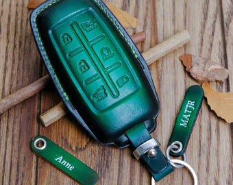 Genesiss Leather Key Fob Cover for G90 GV90 GV80 G70 G80 GV70 GV60, Genesis Smart Remote Holder, Genesis Accessories, Personalized Gift