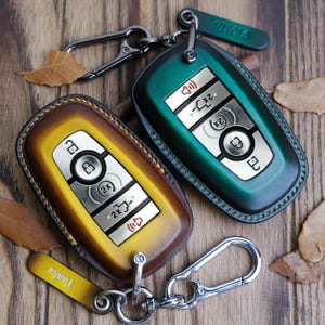Ford F-150 Raptor Key Case, Handcrafted Leather Key Fob Cover For F150 Raptor, Tremor, Ranger, Lariat, XL, XLT, STX, Gift For Husband