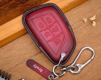 Cadillac Smart Key Leather Holder for Escalade CT4 CT5 XT4 XT5 XT6 LYRIQ 2021-2026, Personalized Key Case, Car Accessories Gift