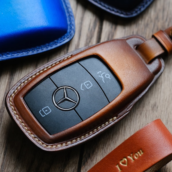 Mercedes Schlüsselanhänger Hülle Gehäuse für Mercedes Benz C E S G-Klasse GLC GLK W177 W205 W213 W222 X167spiegel