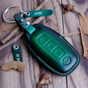 Nissan Altima Key Fob Cover, Personalized Name Tag For Armada, Ariya, Kicks, X-trail, Versa, Pathfinder, Rogue, Sentra,... Gifts For Men