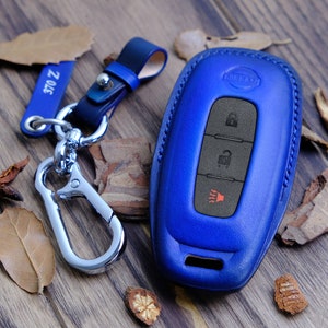 2024 Nissan Kicks Handmade Key Case, Leather Nissan Key Fob Cover, Protector Case For Nissan Kicks, Customized Keychain Nissan, Dad Gift