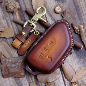 Leather Key Case For Volkswagen Id.4 Id.3, Fits Models VW Golf MK8 GTI Golf 8, Seat Leon (MK4), Seat Tarraco, Seat Ateca, Skoda Octavia
