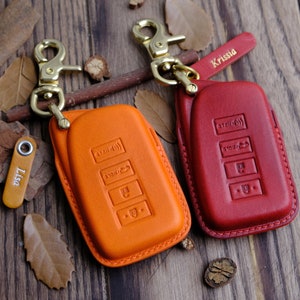 Custom Leather Case For Lexus RX, LX, NX ... Lexus Key Fob Cover Key Chain Accessory, Gift For Him, Personalized Gift, Father&#39;s Day Gifts