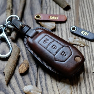 Ford Leather Key Fob Cover| F-Series Key Chain| 23 Ford F150 F250 F350 F450...| Gift For Him| Gift For Dad| Personalized