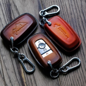 Custom Logo On The Back For Bronco Key Fob Cover, Ford Bronco Keyless Keyring Entry Remote Fob Shell, Bronco Stamp Horse Sasquatch Moutain