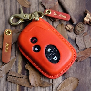 Lexus RX350 Key Fob Cover, Custom Leather Key Case For Lexus RX450h, ES350, LX470, LX570, GS460, GX460, LS,... Gift For Him, Birthday Gift