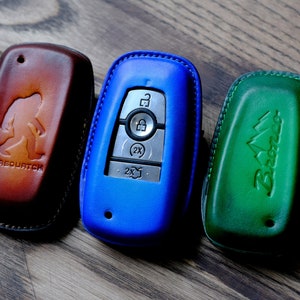 Custom Logo Key Cover For Bronco, Ford Bronco Key Fob Keyless Keyring Keypads Key Chain, Gift for Her, Gift For Dad, Personalized Gift