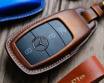 Mercedes Schlüsselanhänger Hülle Gehäuse für Mercedes Benz C E S G-Klasse GLC GLK W177 W205 W213 W222 X167spiegel