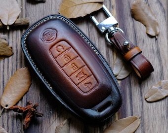2022 2023 Nissan New Key Fob Cover, Leather Protector Case For Keyless Entry Remote, Key Chain Nissan Pathfinder Qashaqai Rogue Altima