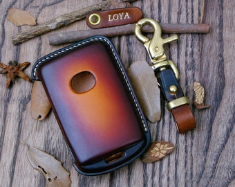 Funda para llave de Mazda 3 Hatchback, de cuero personalizada para Mazda CX-5 CX-9 CX30 MX-5... Funda para llave Mazda, llavero sin llave, regalo para él.