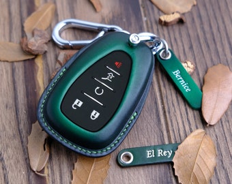 Personalized Key Fob Cover Chevrolet Equinox, Fit For Models Traverse Trailblazer Blazer Camaro Chevy Bolt Cruze,... Chevrolet Accessories