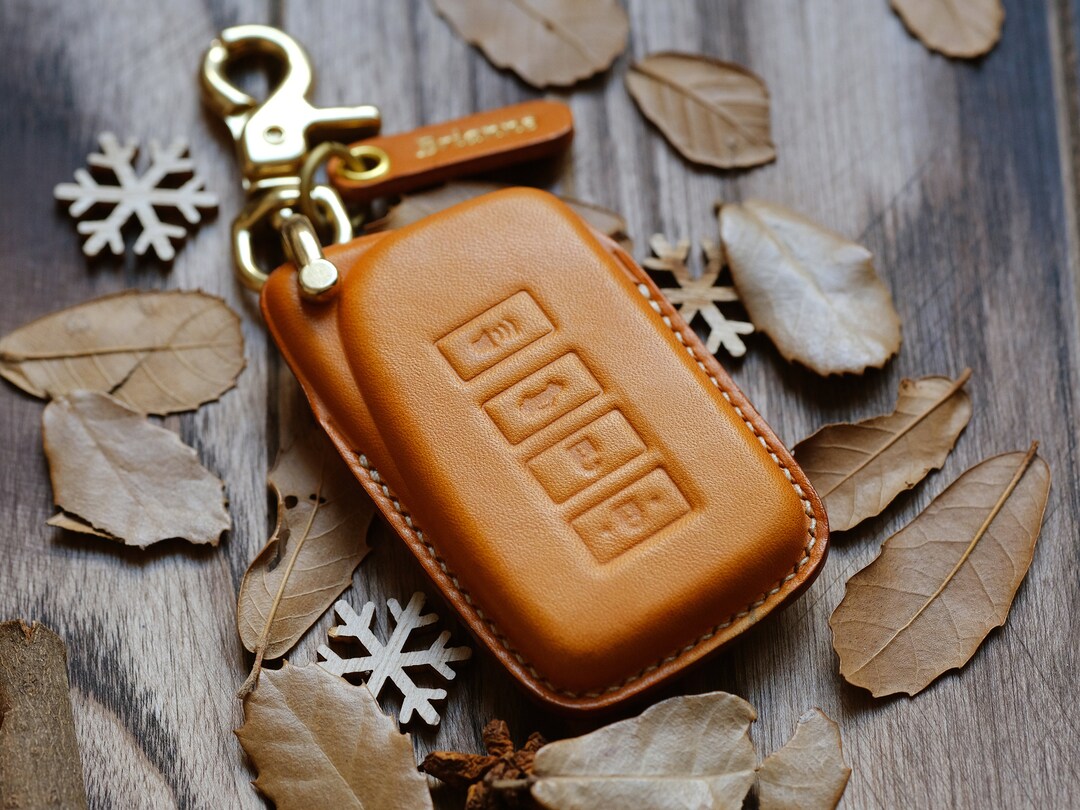 Custom Leather Protector Case for Entry Keyless Key Fob Remote Lexus LS ...