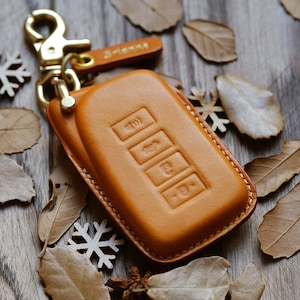 Custom Leather Protector Case For Entry Keyless Key Fob Remote Lexus LS IS LX570 RX350 RC .. Gift For Him, Personalized Gift