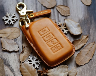 Custom Leather Protector Case For Entry Keyless Key Fob Remote Lexus LS IS LX570 RX350 RC .. Gift For Him, Personalized Gift