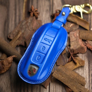 Porsche 718 911 Taycan Macan Cayenne Key Cover ... Porsche Key Fob Cover, Porsche Key Chains Keyless Keyring Keypads, Porsche Gift For Men