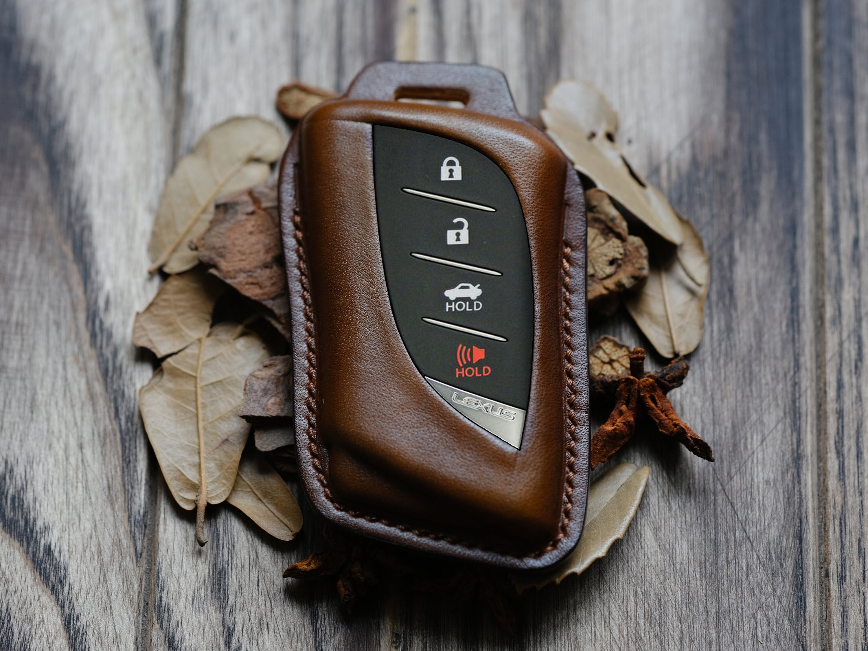 Custom Leather Protector Case for Key Chain Keyless Key Fob Remotes ...