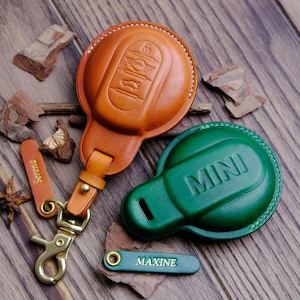 Personalized Key Case For MINI Cooper Countryman Clubman Hardtop 2 Door 4 Door Convertible John Cooper Works, Mini Cooper Smart Key Cover