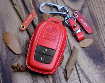 Funda para llave Toyota GR Corolla 2023 2024, funda de cuero para llave Toyota GR, llavero personalizado, regalo para esposo, regalos personalizados