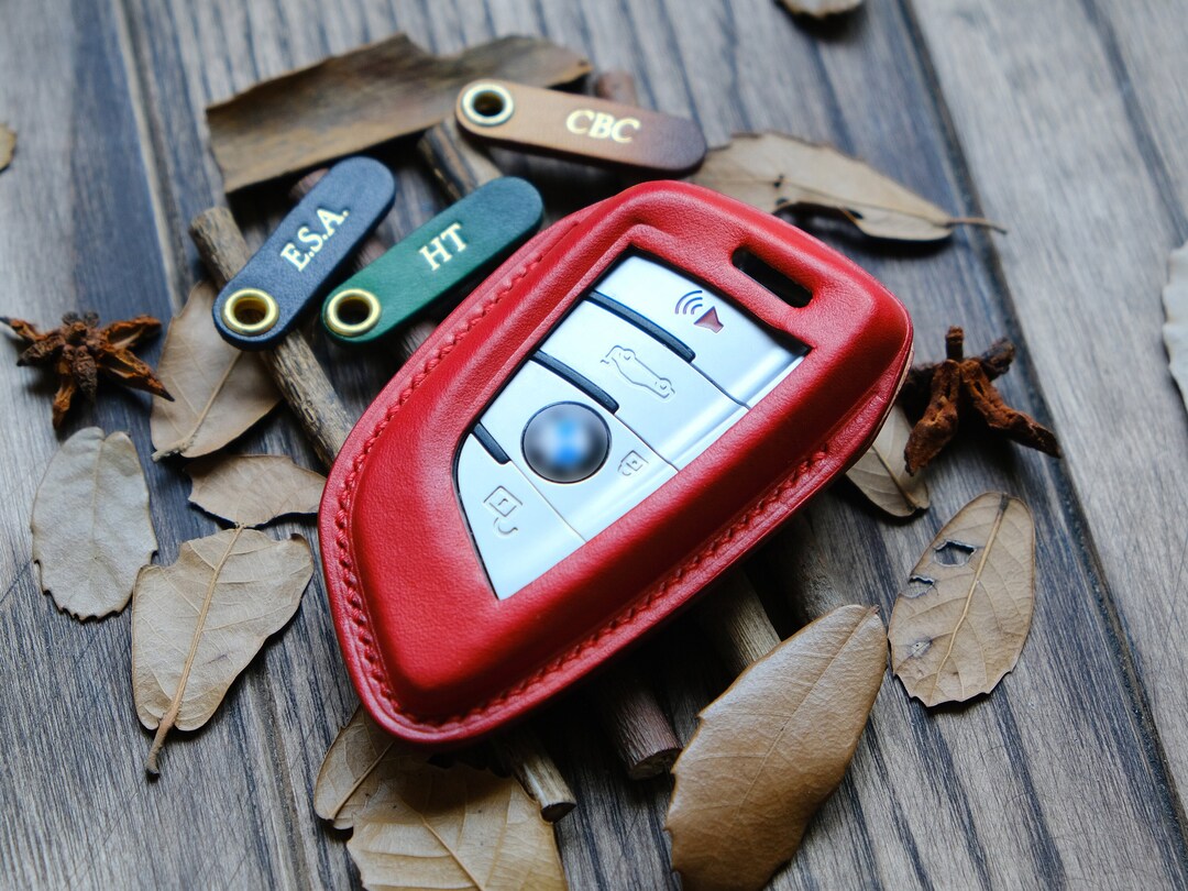 BMW Key Case, Leather Protector Case for BMW, BMW Key Chain Keyless Key