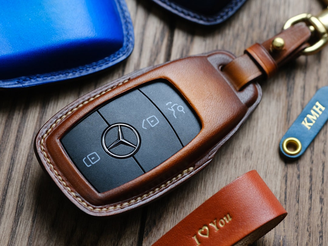 Benz Key Case Mercedes Key Chain Leather Mercedes-Benz Key Fob