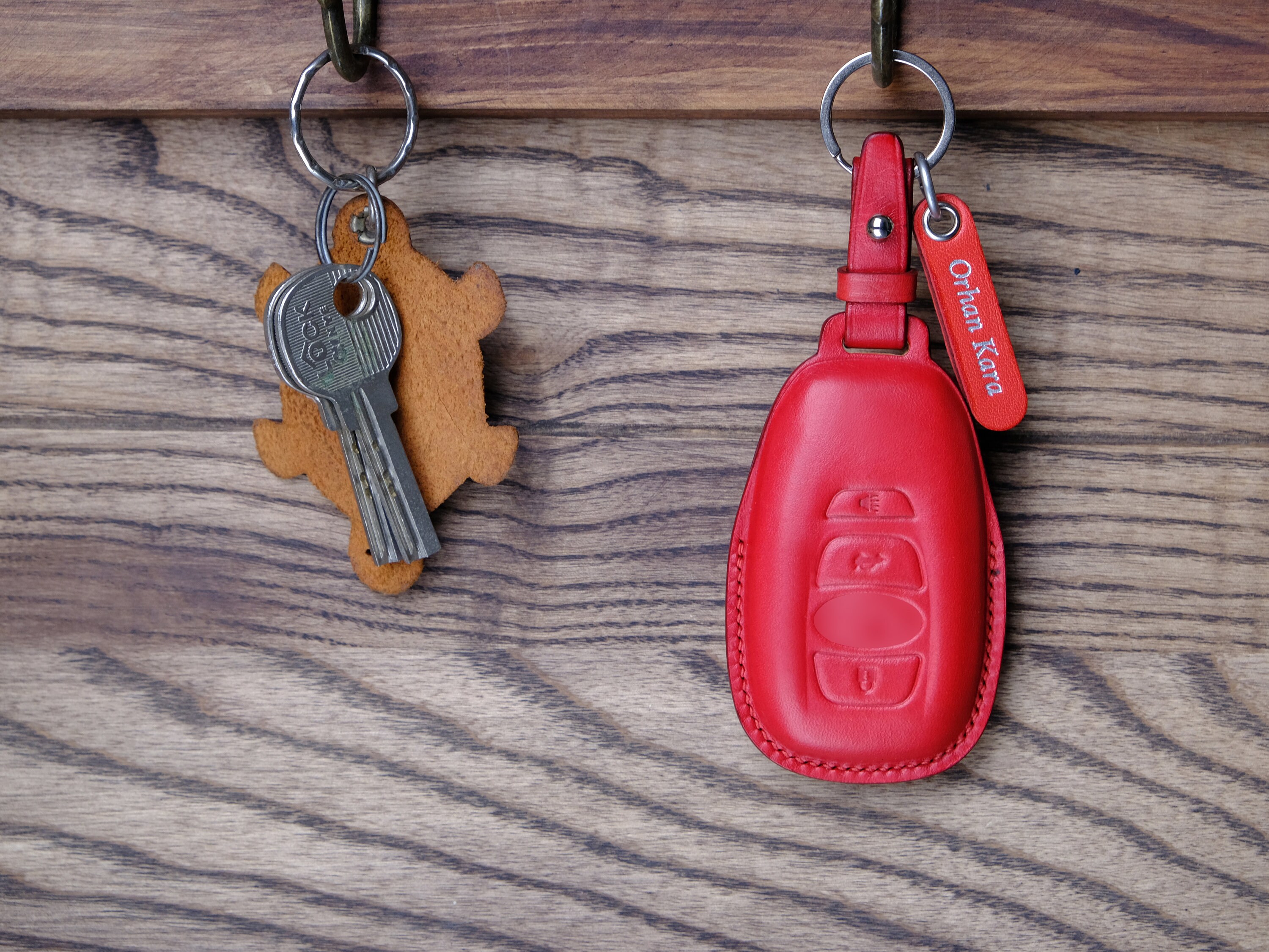 2022-2023 Toyota GR86 Leather Key Fob Cover, Personalized Key