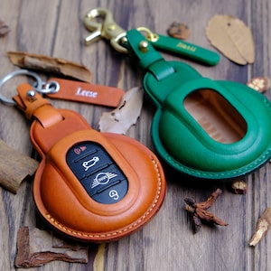 2024 Mini Cooper S Countryman Key Fob Cover, Leather Key Cover For Mini Cooper Countryman Clubman JCW,  Mini S Countryman Accessories