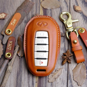 2023 Infiniti Q50 Key Fob Cover, Leather Key Fob Cover For Infiniti Q50, Q60, QX50, QX55, ... Infiniti Q50 Accessories, Gift For Him