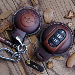 All Type Mini Key Fob Cover, Personalized Key Cover For Couper, Countryman, Clubman, 3 Door, 5 Door, Mini Accessories, Gift For Women