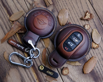 All Type Mini Key Fob Cover, Personalized Key Cover For Couper, Countryman, Clubman, 3 Door, 5 Door, Mini Accessories, Gift For Women