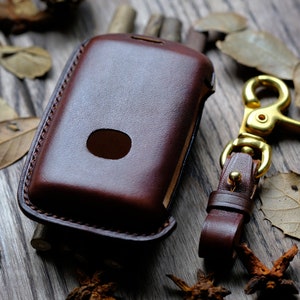 Personalized Leather Key Fob Cover For Mazda 3, 6, CX-5, CX-9, CX30, MX-5 ... Mazda Key Case Keychains Keyless Keyring, Gift For Him