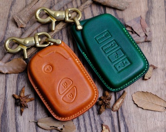 Cover For Lexus LX570, RX350, RX450h, NX, CT200h, IS, ... Personalized Leather Protector Case For Keyless Entry Remote Key Fob Lexus