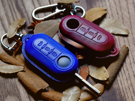 FIAT Key Fob Cover Leather Key Case for FIAT 500 Panda -  UK