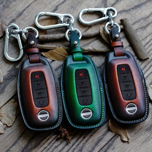 Nissan Frontier Key Fob Cover, Leather Key Case For Frontier, Nissan Accesories, Gift for Him, Father&#39;s Day Gift, Personalized Gift