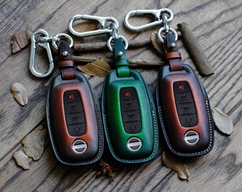 Nissan Frontier Key Fob Cover, Leather Key Case For Frontier, Nissan Accesories, Gift for Him, Father&#39;s Day Gift, Personalized Gift