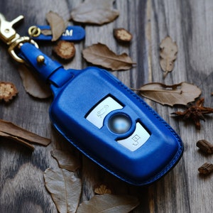 BMW 2 3 4 5 6 7 X3 X4 ... Key Fob Cover, Leather Protector Case For Keychains Entry Remotes Key Fob BMW, Gift For Him, Personalized Gifts