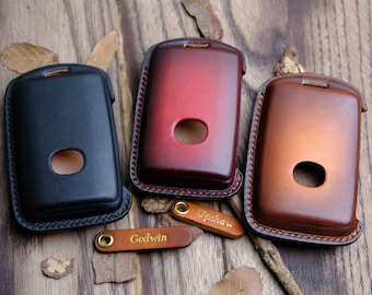 Mazda CX-5 Key Fob Cover Case, Handmade Leather Key Case For Mazda 3 6 CX9 CX30 CX50 CX90 MX5, Mazda CX-5 Accessories Key Chain Protector