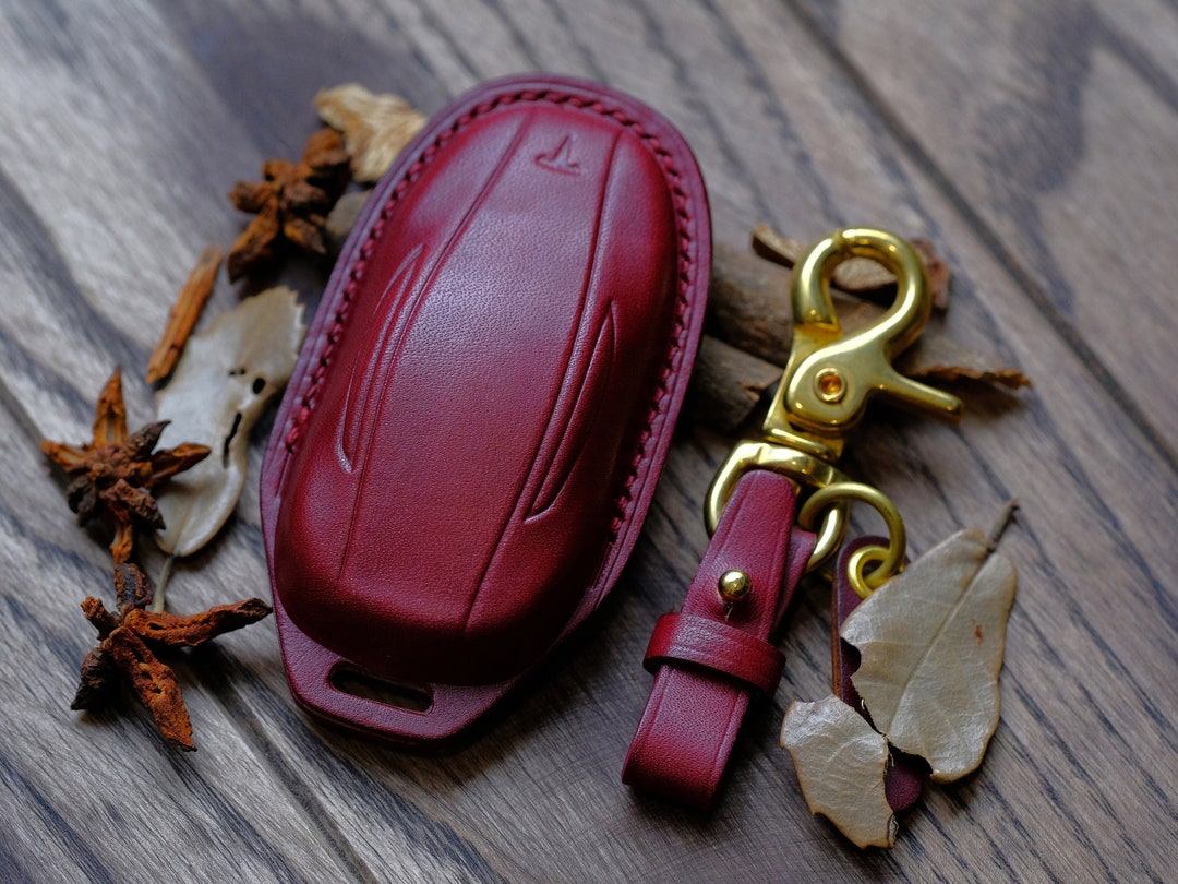 Tesla Key Fob Cover Personalized Leather Key Fob Case for Etsy